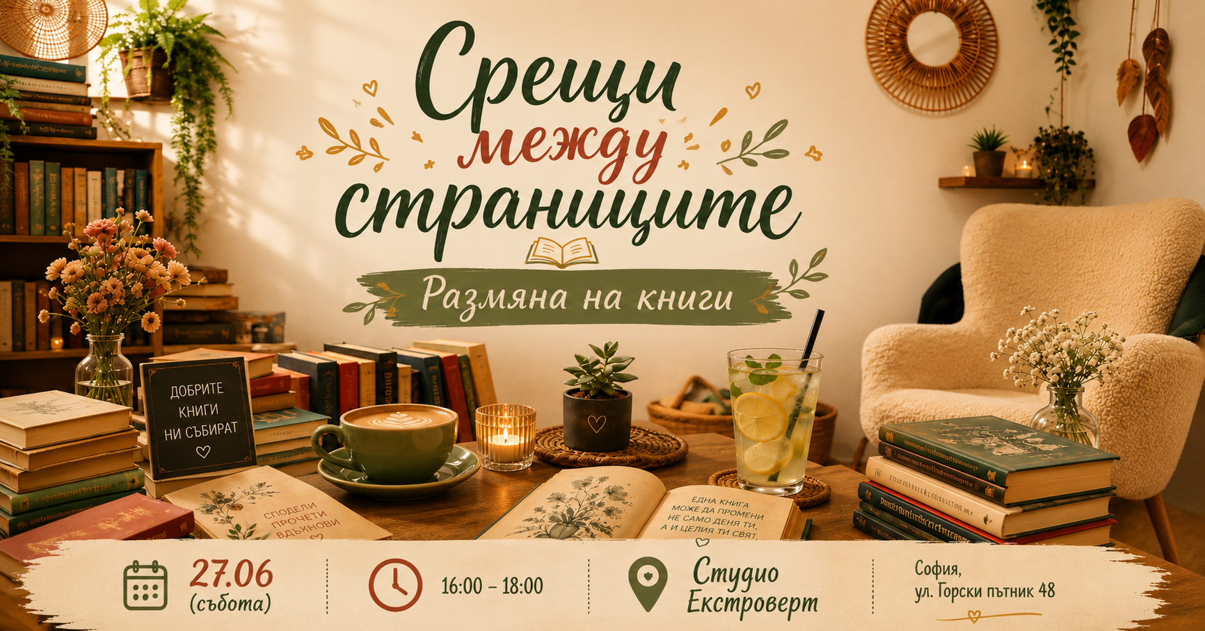 Срещи между страниците | Размяна на книги