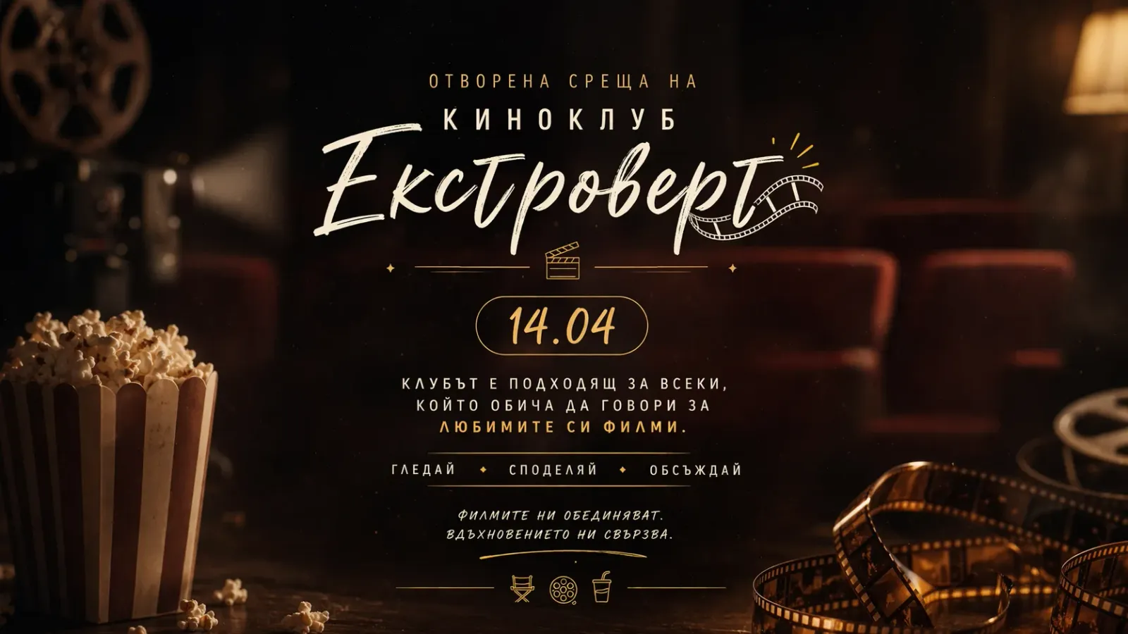 Киноклуб “Екстроверт” - отворена среща