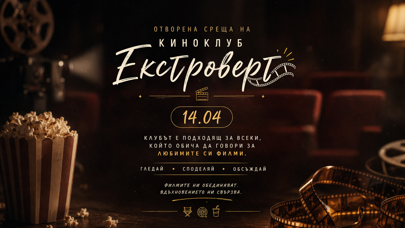 Киноклуб “Екстроверт” - отворена среща