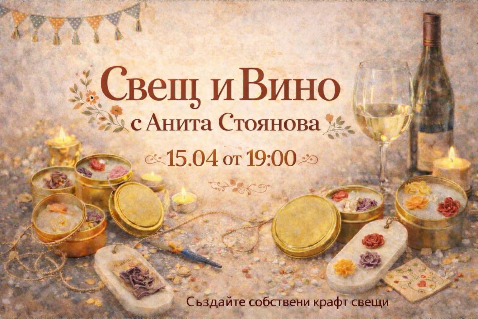 Свещ и вино