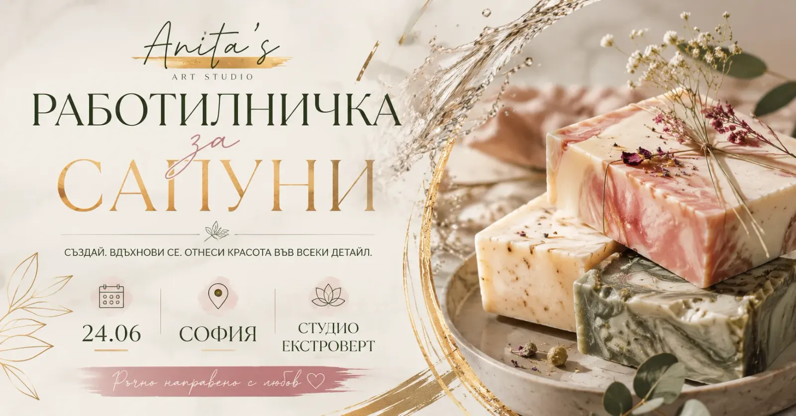 Сапунена работилничка | с Anita's Art Studio
