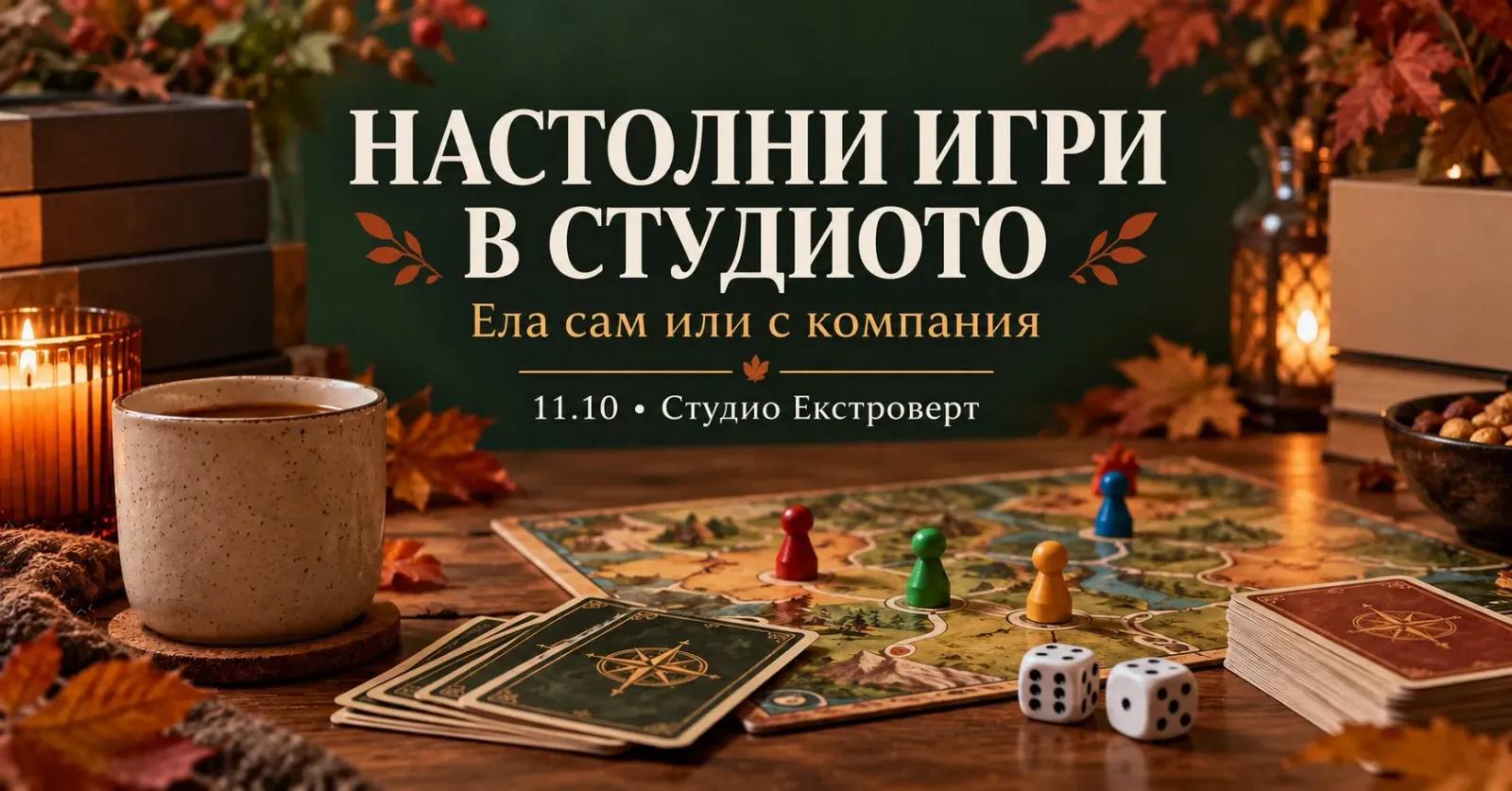 Настолни игри в студиото | Ела сам или с компания