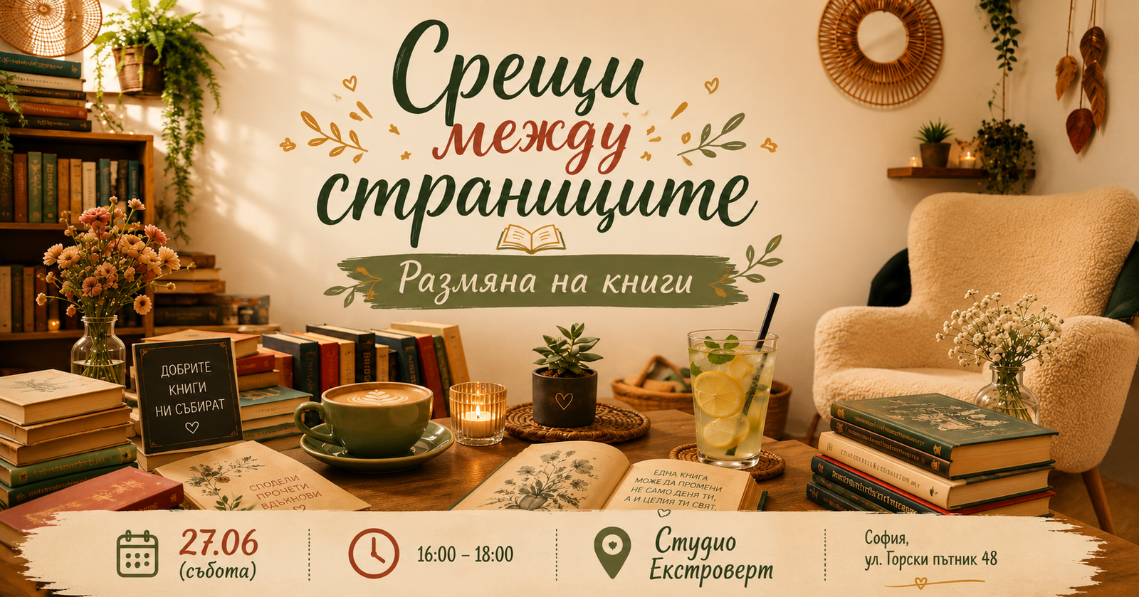 Срещи между страниците | Размяна на книги